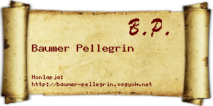 Baumer Pellegrin névjegykártya